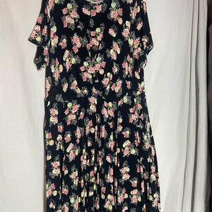 TORRID SUPER SOFT Floral Black Dress